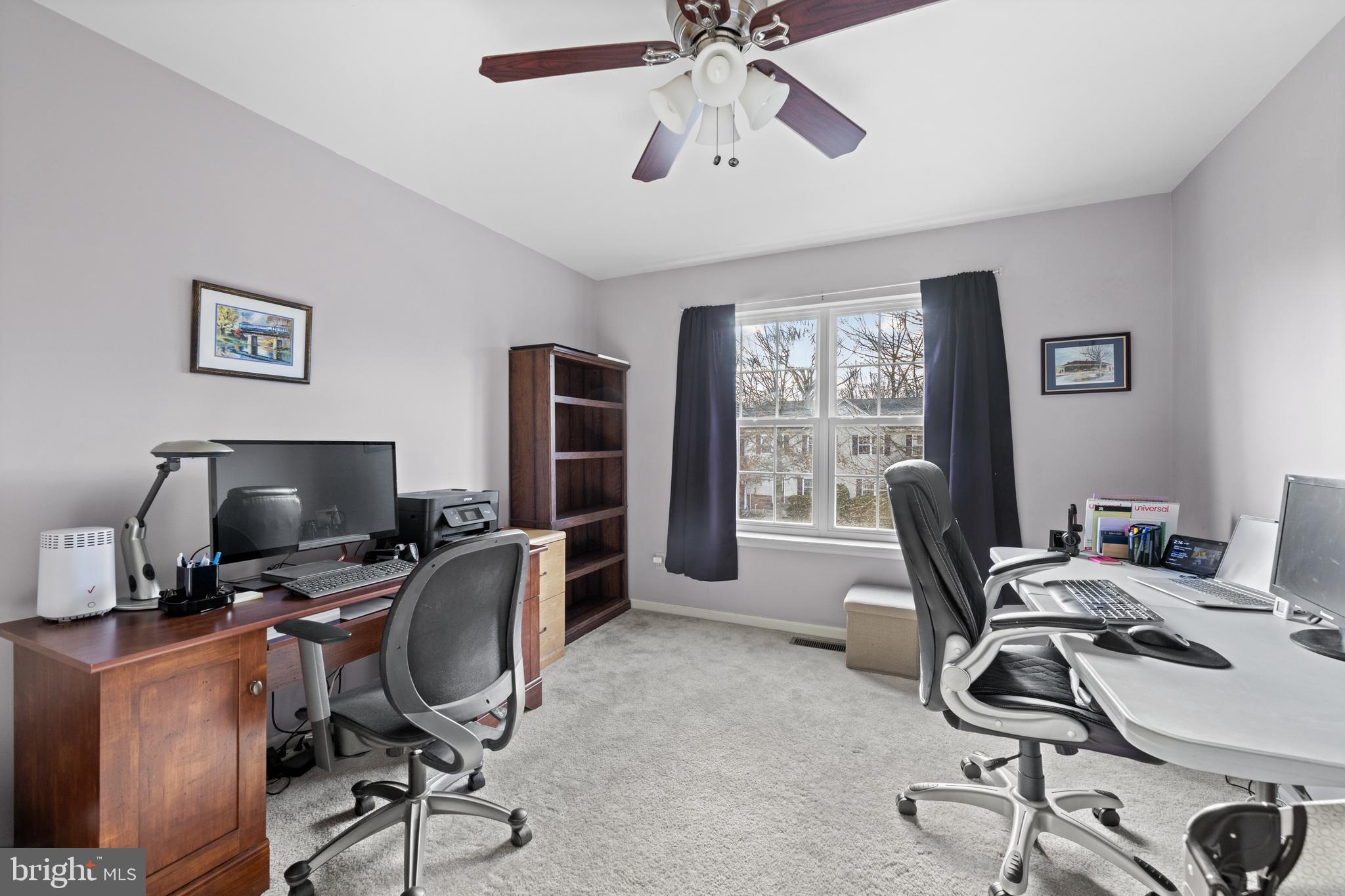 493 Buchanan Road Perkasie, PA 18944 - Photo 22 of 33 a view of a workspace with furniture and a window