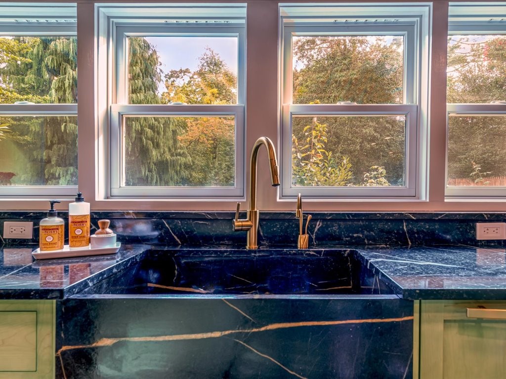 61 Adams Point Road Barrington, RI 02806 - Photo 7 of 34 Chef's kitchen sink--window wall