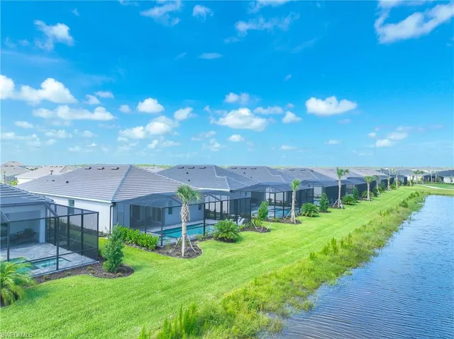 a view of a city with a houses