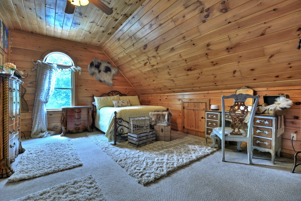 270 Stone Lane Blue Ridge, GA 30513 - Photo 45 of 70 a bedroom with furniture and a mirror