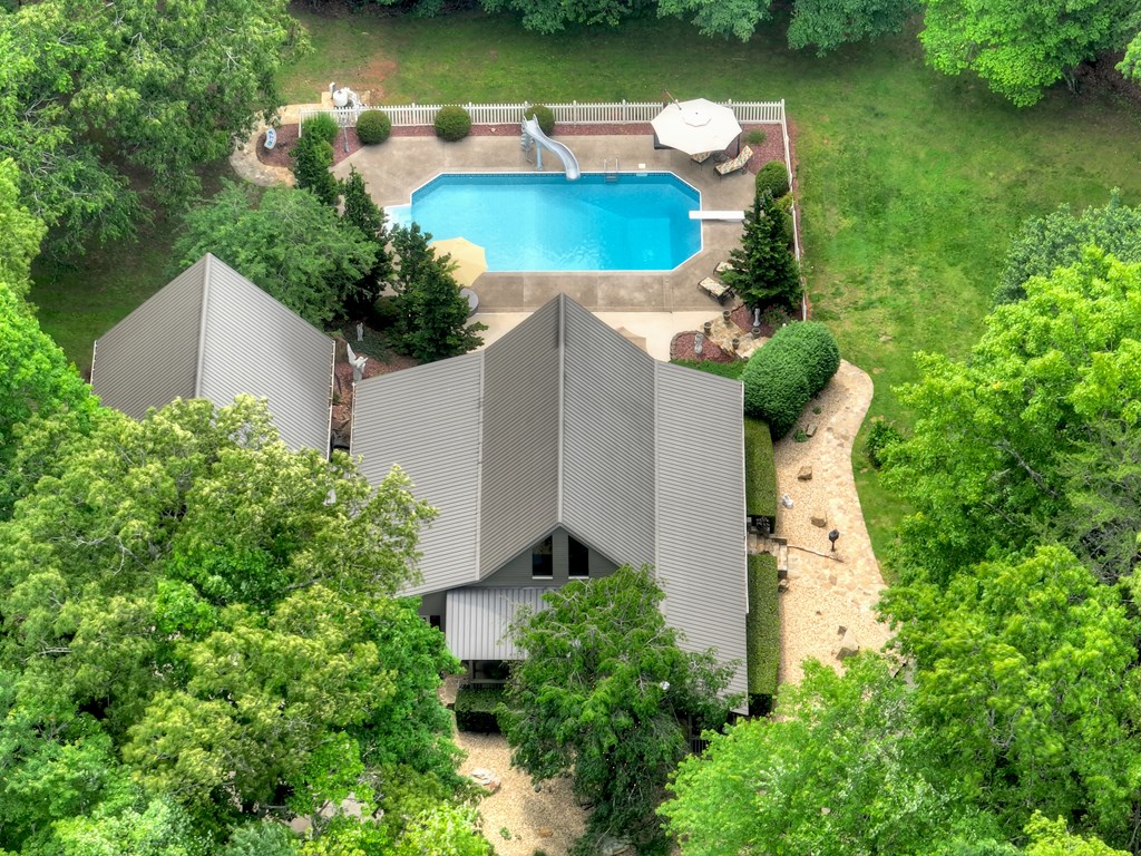270 Stone Lane Blue Ridge, GA 30513 - Photo 7 of 70 an aerial view of a house with swimming pool and outdoor space
