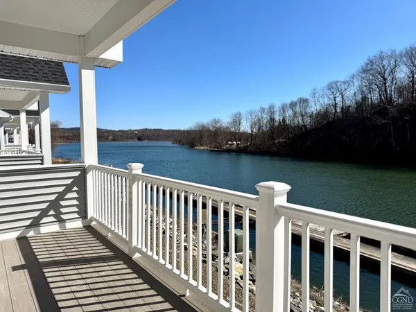 a view of city from balcony
