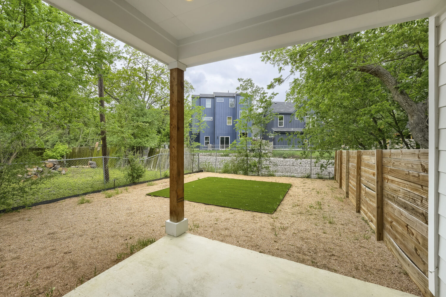 4805 Sara Drive Austin, TX 78721 - Photo 24 of 28 a view of a porch with a yard