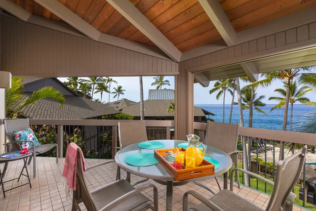 a view of an chairs and tables in patio
