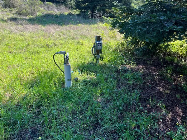 a view of yard with green space