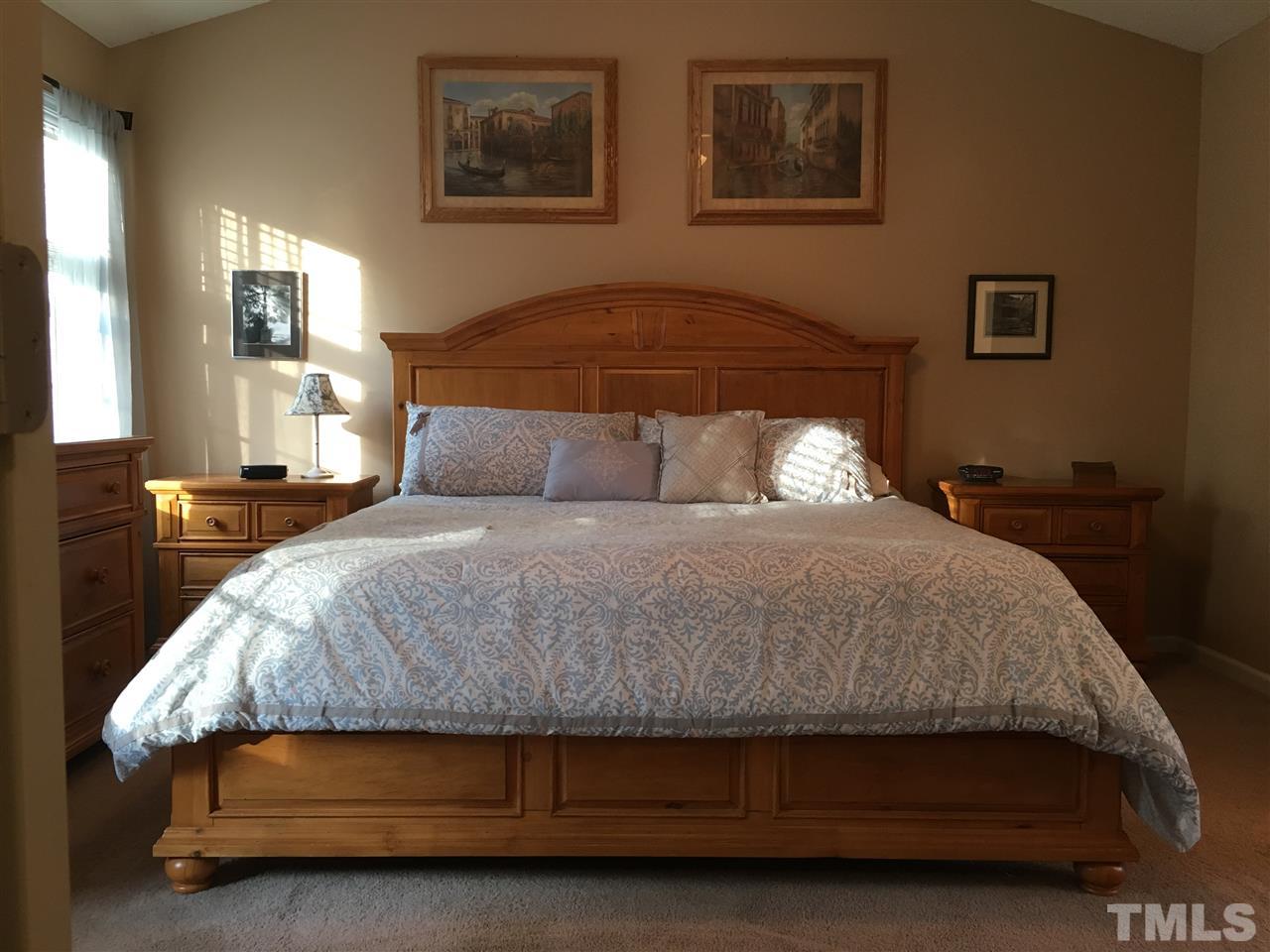 1412 Shady Rise Glen Raleigh, NC 27603 - Photo 13 of 25 Large Master Bedroom with vaulted ceiling.