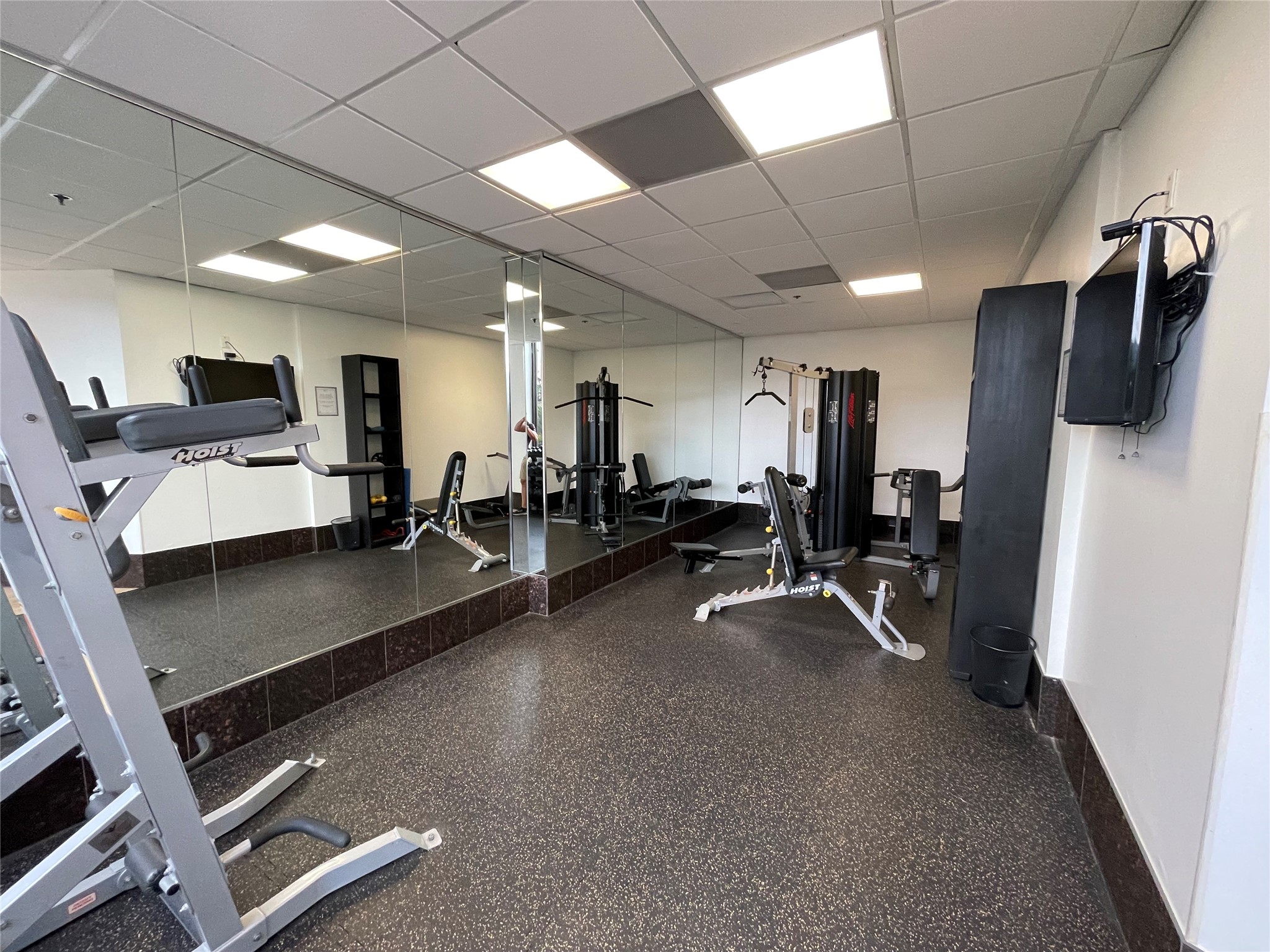 3525 Sage Road, Unit 1401 Houston, TX 77056 - Photo 6 of 22 a view of a room with gym equipment