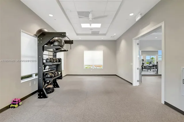 a view of an empty room