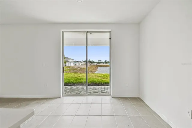 a view of a garden from a window