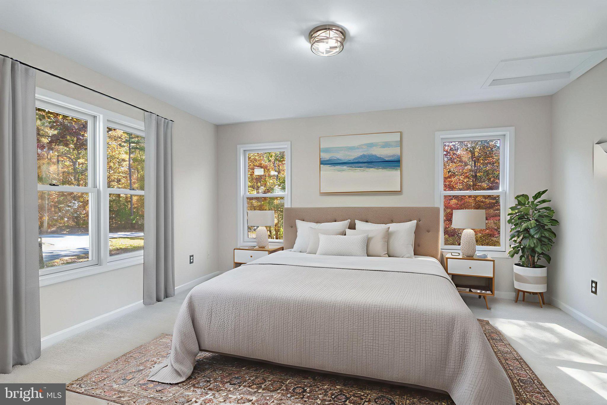 1923 Hensley Road Mineral, VA 23117 - Photo 14 of 62 a bedroom with a balcony a bed and a window