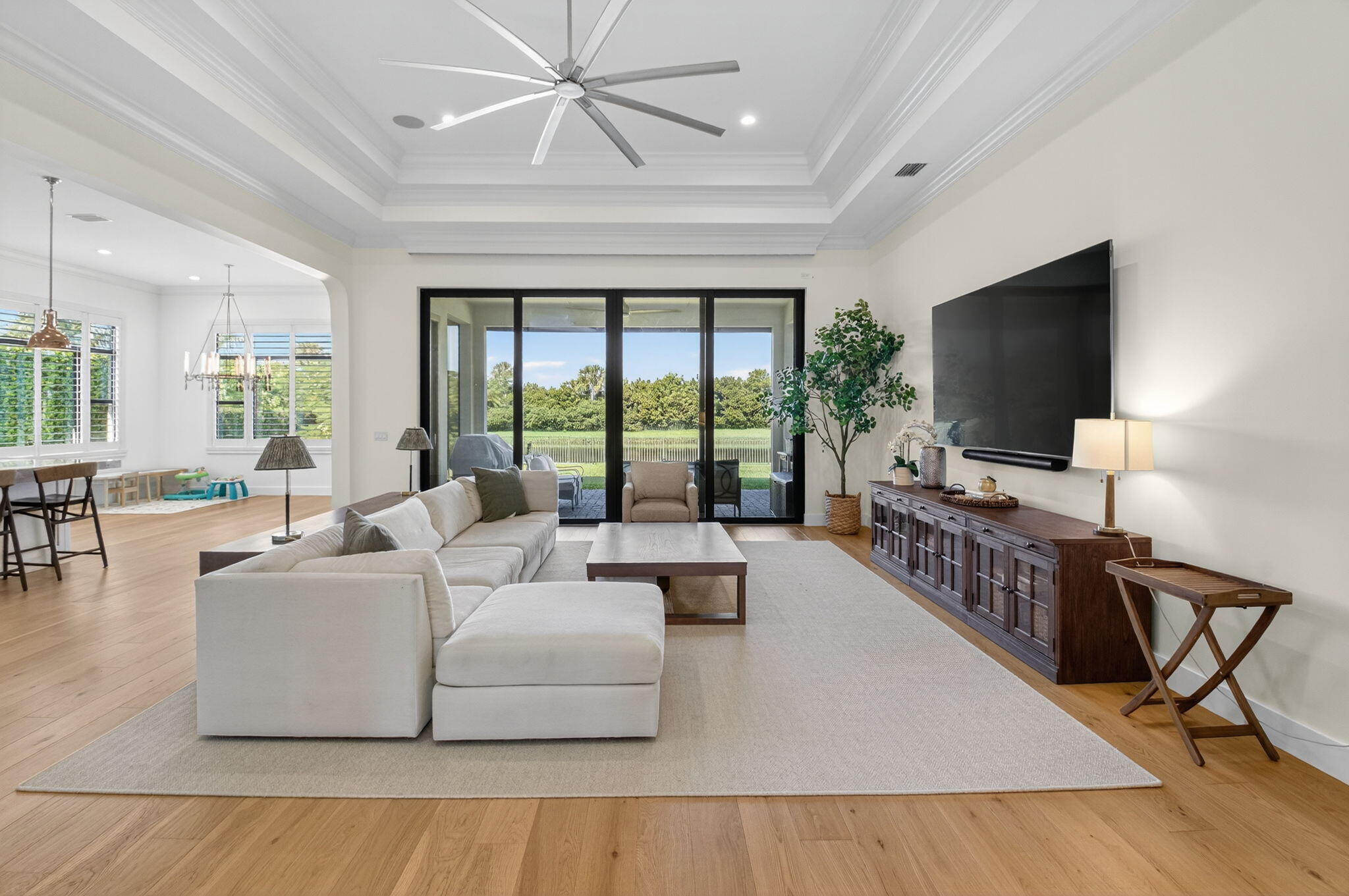 9331 Grand Prix Lane Boynton Beach, FL 33472 - Photo 21 of 96 a living room with furniture and a flat screen tv