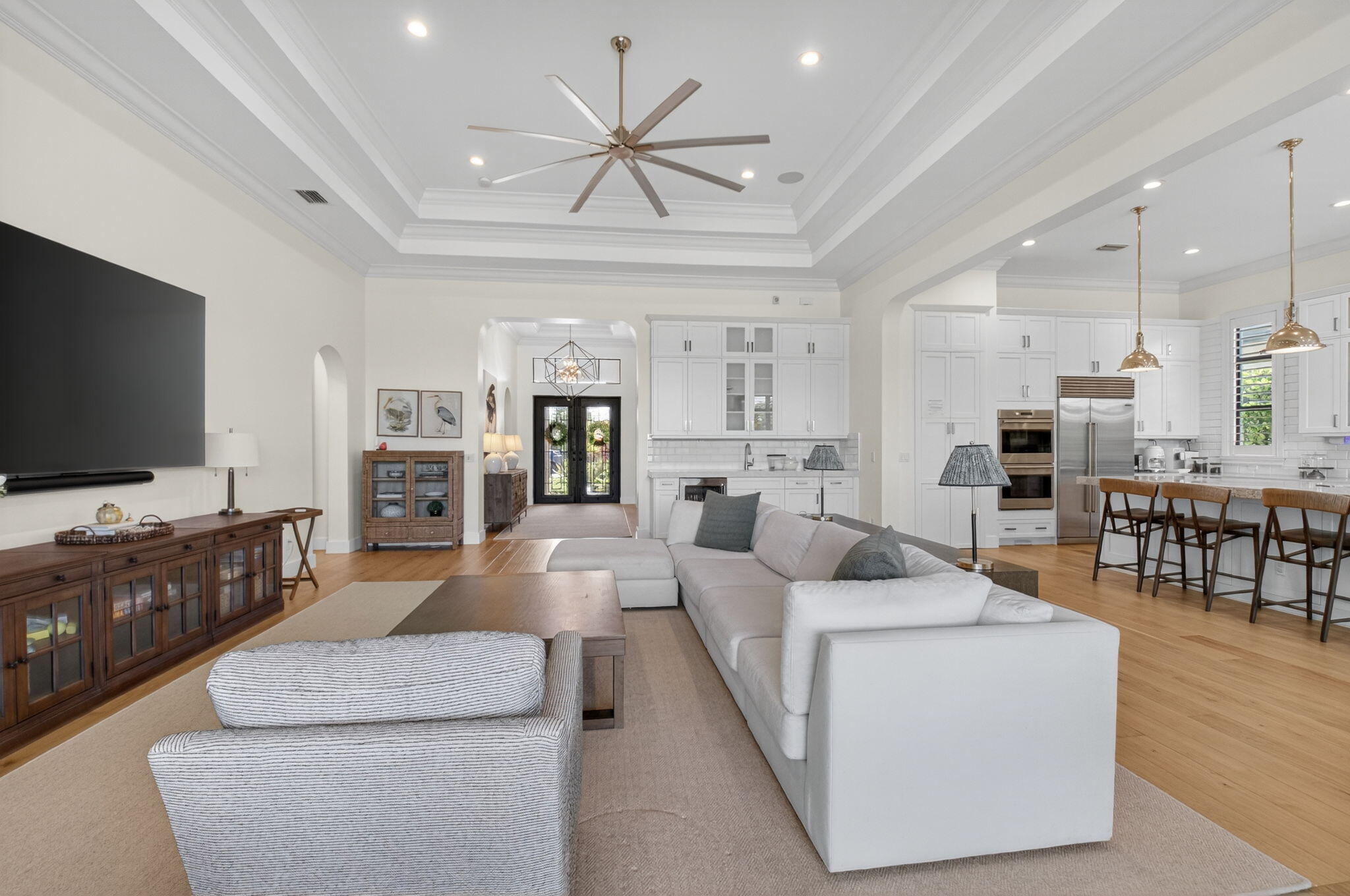 9331 Grand Prix Lane Boynton Beach, FL 33472 - Photo 8 of 96 a living room with furniture and a flat screen tv