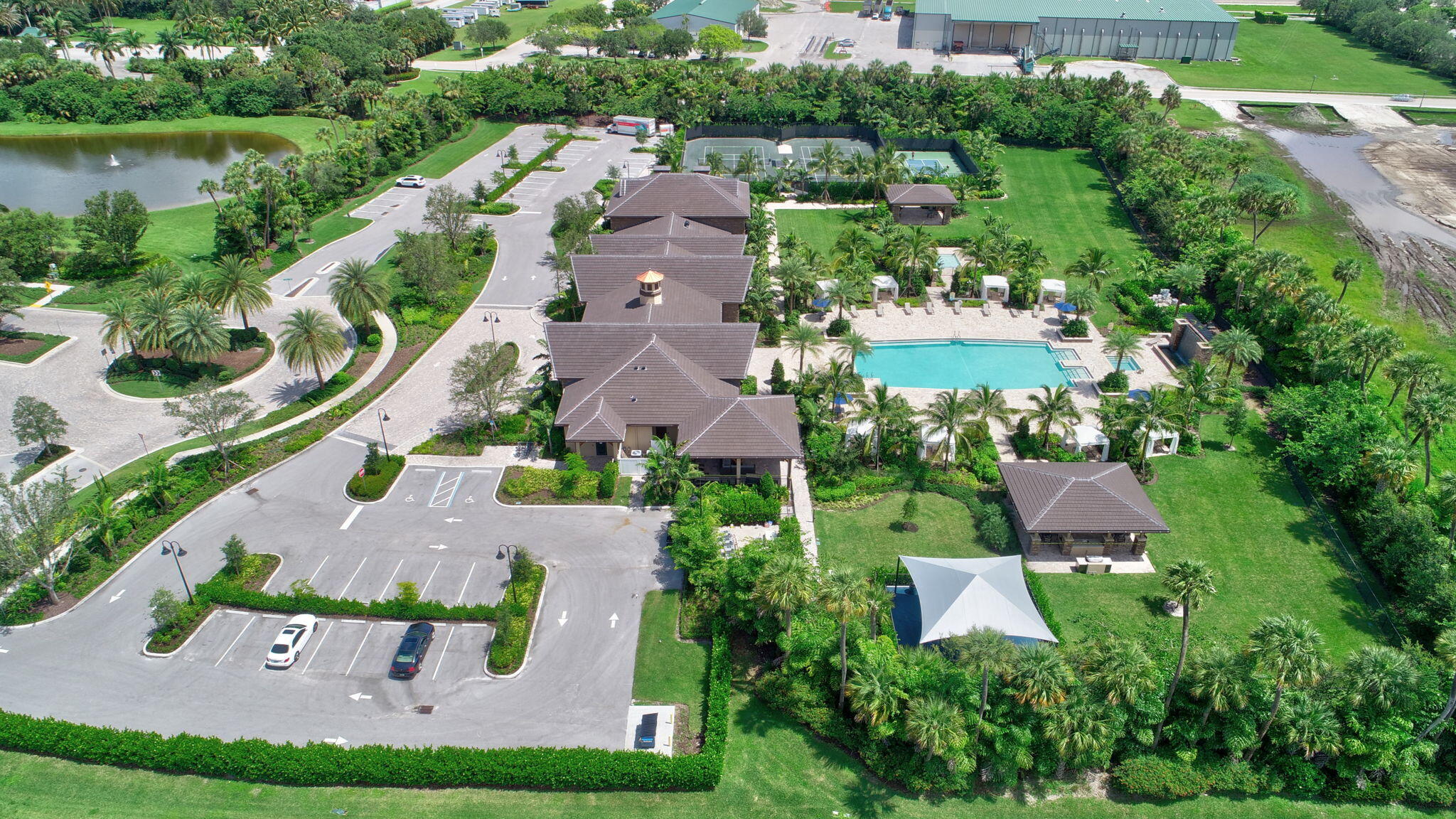 9331 Grand Prix Lane Boynton Beach, FL 33472 - Photo 90 of 96 an aerial view of house with yard swimming pool and outdoor seating