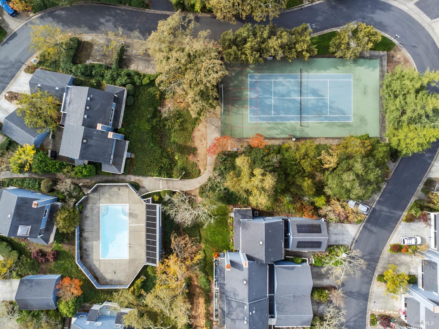 5199 Firestone Place Santa Rosa, CA 95409 - Photo 27 of 28 Private Tennis/Pickle Ball court and Swimming Pool.