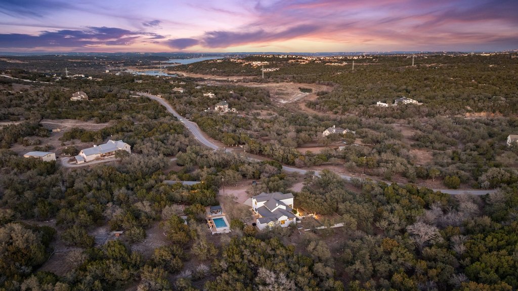 4018 Bee Creek Road Spicewood, TX 78669 - Photo 6 of 40 Aerial view showcasing privacy, Lake Travis ISD location, and close proximity to Lakeway and Bee Cave.