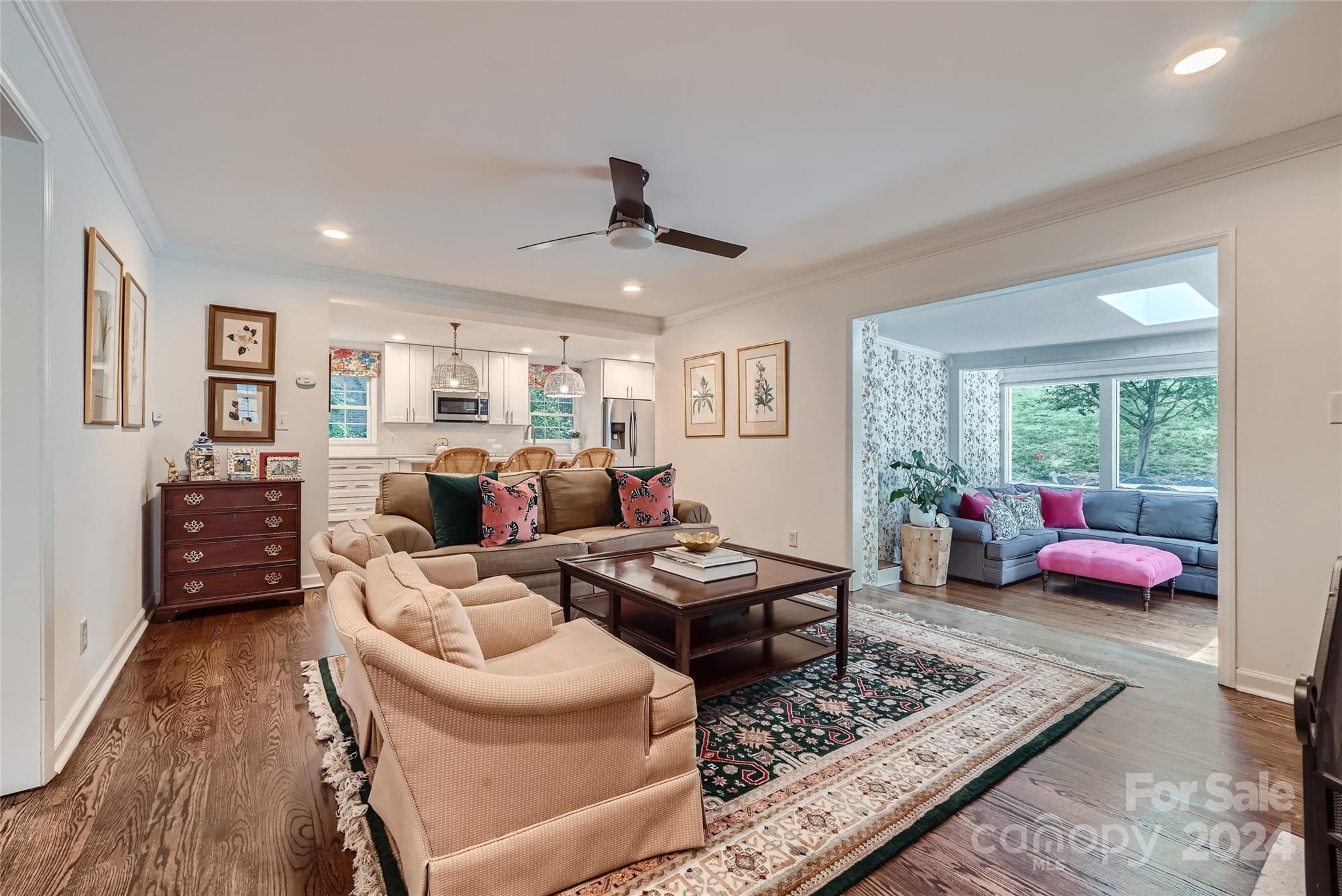 3910 Chevington Road Charlotte, NC 28226 - Photo 15 of 40 a living room with furniture a rug and a window
