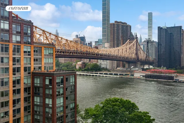 a view of a city with tall buildings