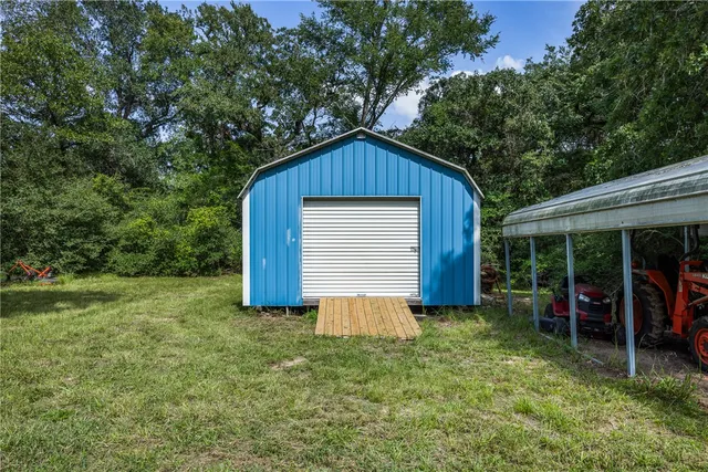 a house view with a outdoor space