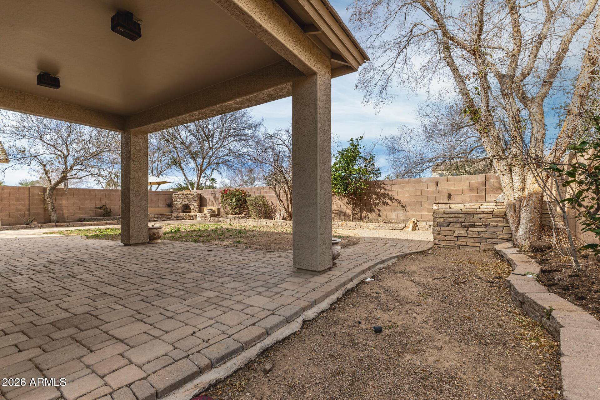 3628 East Janelle Way Gilbert, AZ 85298 - Photo 33 of 38 a view of a backyard of the house