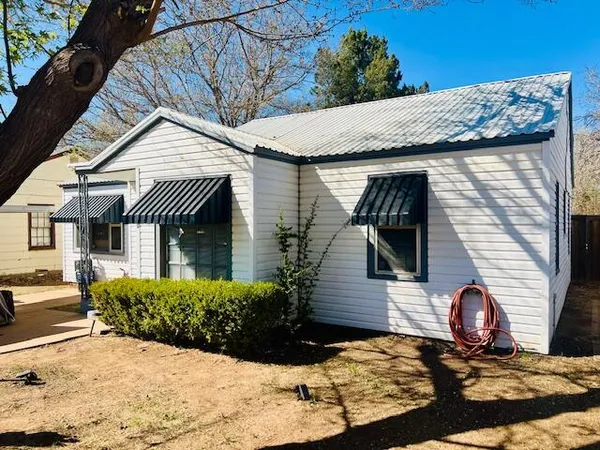 a view of a house with a patio