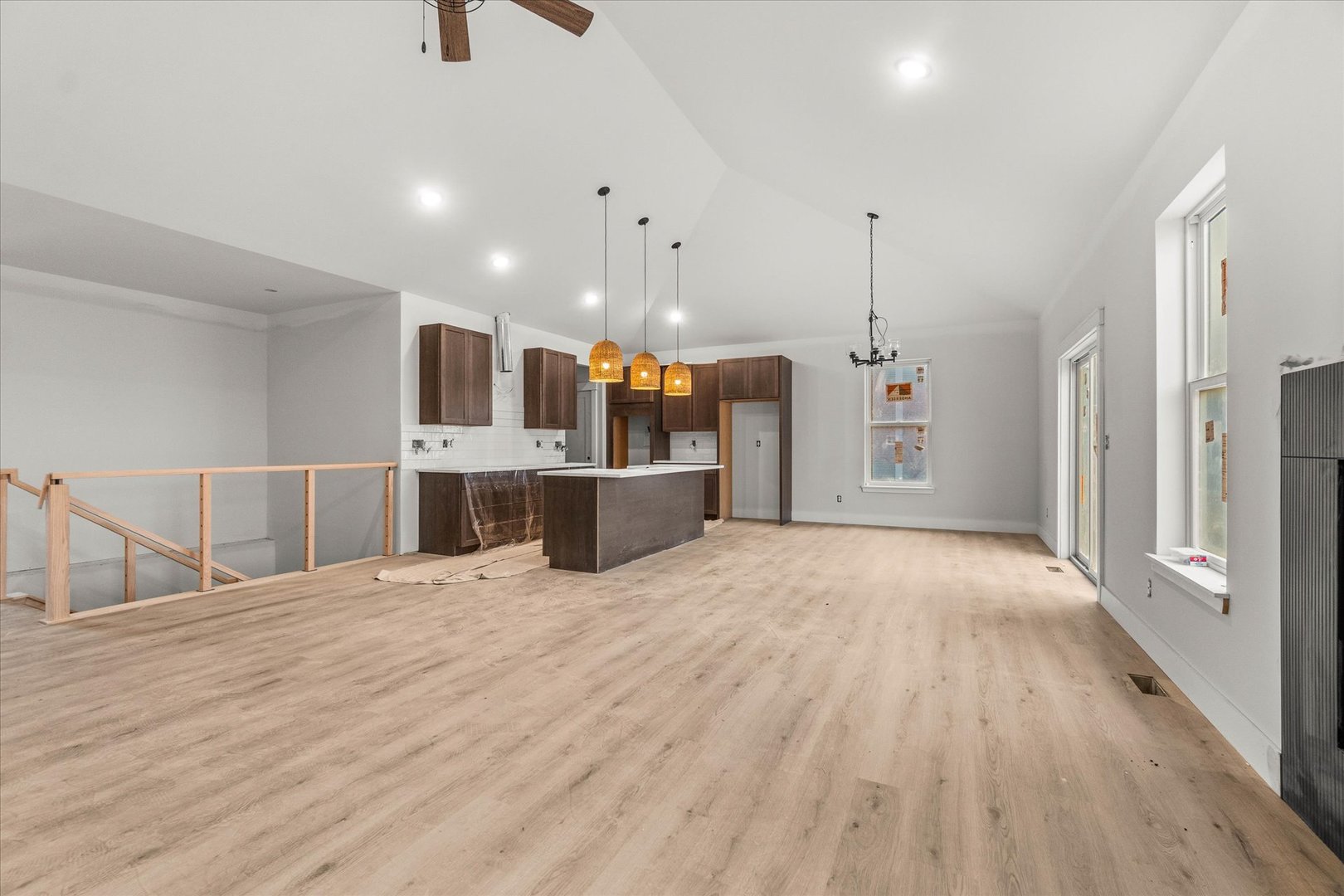 1417 Sandcastle Drive Sycamore, IL 60178 - Photo 3 of 9 a view of a kitchen with a sink and a refrigerator