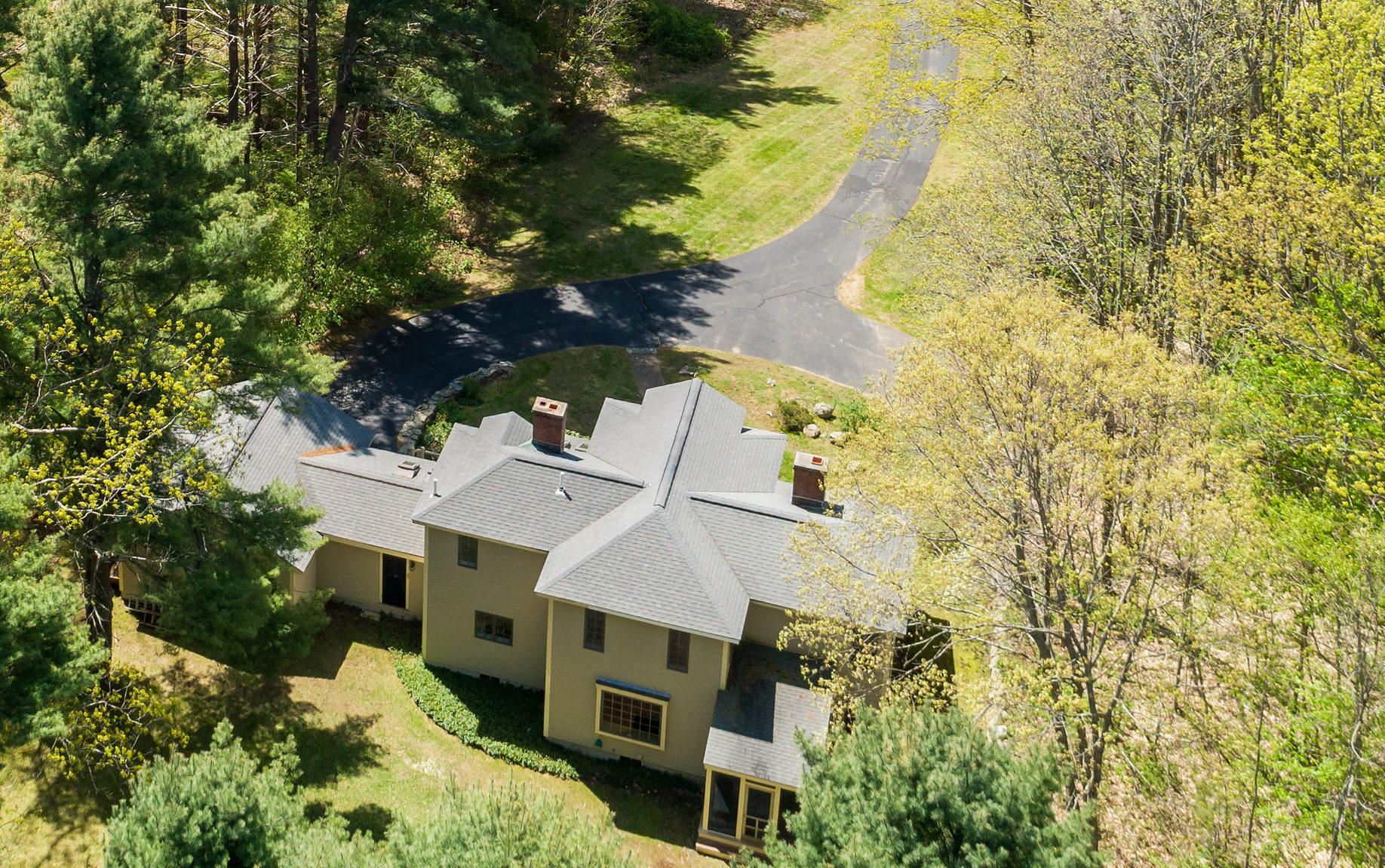 150 River Road Cape Neddick, ME 03902 - Photo 34 of 36 Aerial Rear Exterior