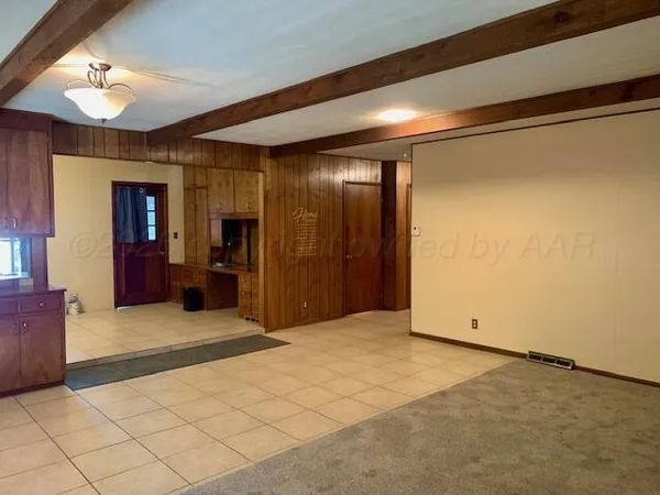 a view of an empty room