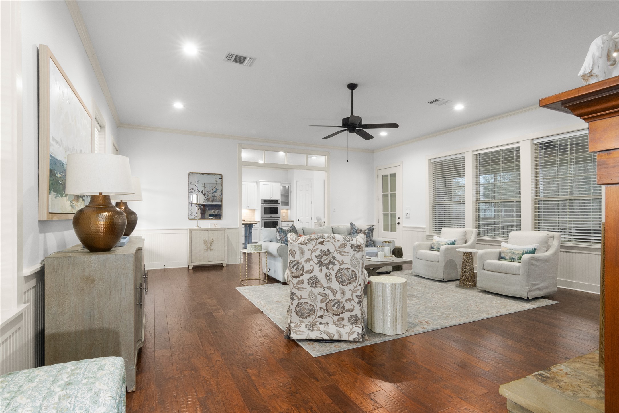 6130 Homeland Lane Brenham, TX 77833 - Photo 8 of 33 a living room with furniture and wooden floor