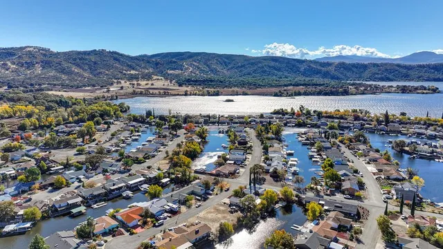 a view of city and mountain