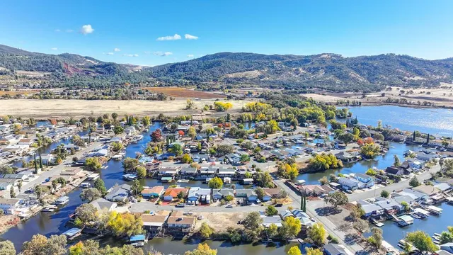 a view of city and mountain