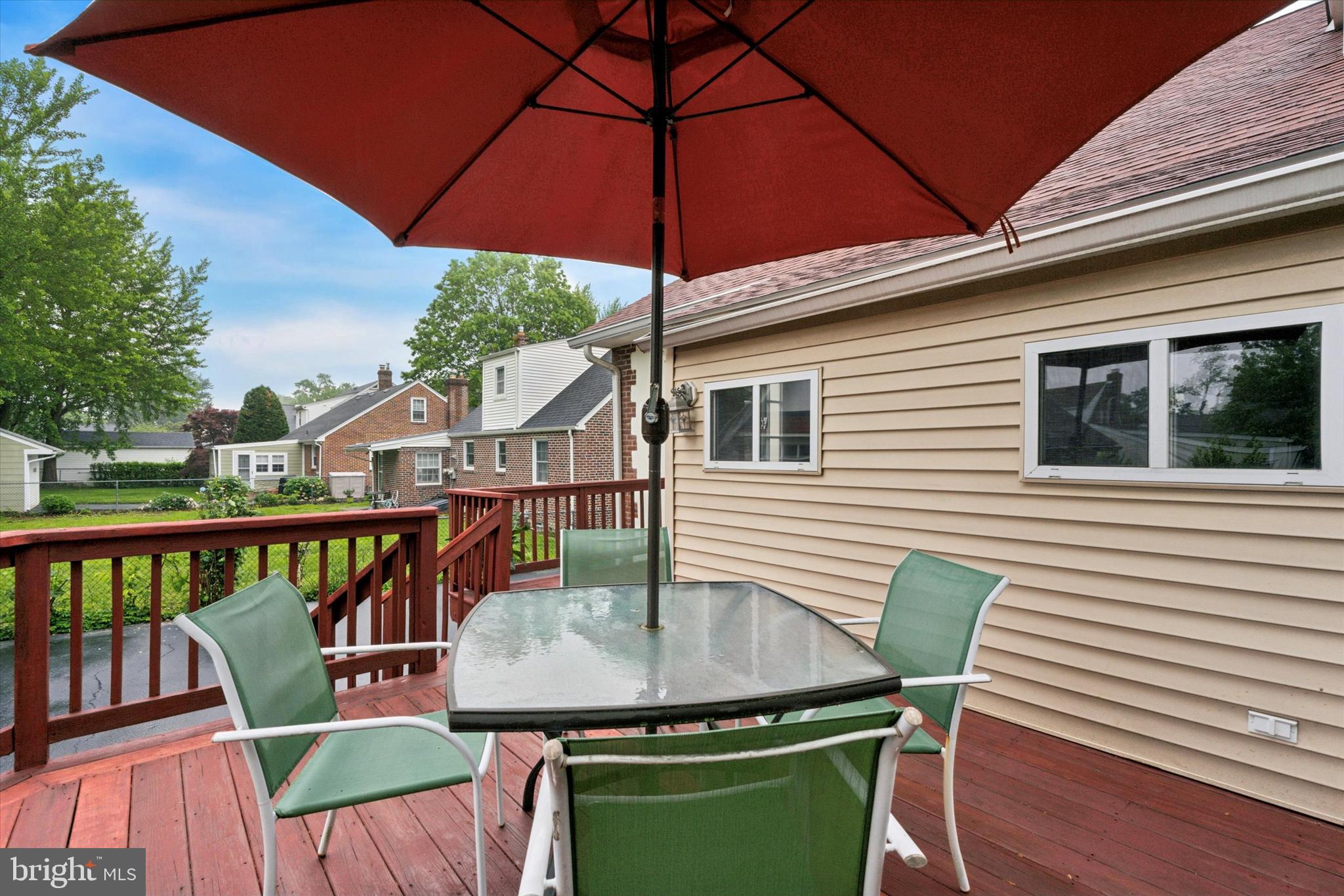1442 Dorchester Road Havertown, PA 19083 - Photo 42 of 45 a balcony with table and chairs