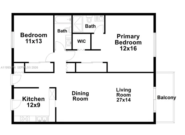 $3,100 | 100 Edgewater Drive, Unit 207, Coral Gables, FL 33133