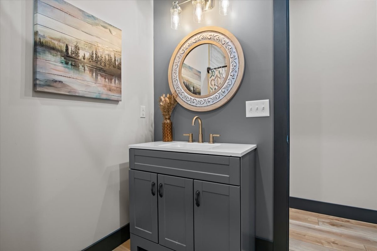 269 Paradise Lane Stewart, TN 37175 - Photo 24 of 31 a bathroom with a sink and a mirror