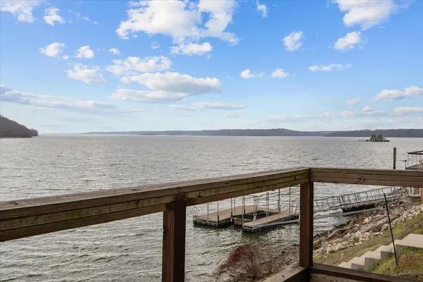 a view of ocean from a balcony