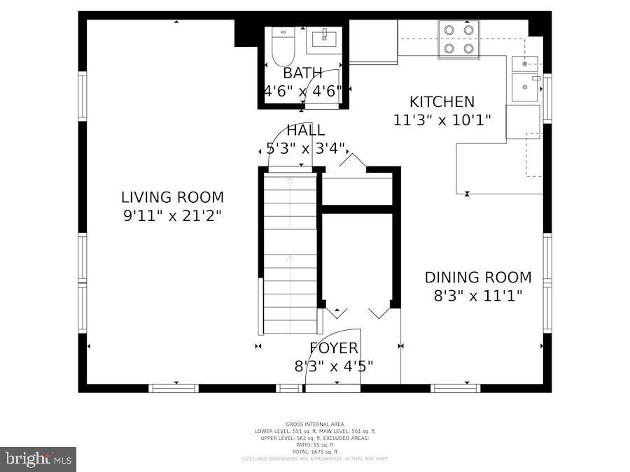 2286 Gunsmith Square Reston, VA 20191 - Photo 33 of 36 First Floor Foot Print