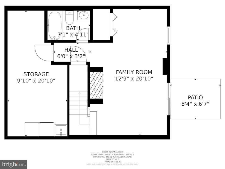 2286 Gunsmith Square Reston, VA 20191 - Photo 35 of 36 Basement Foot Print