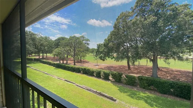 a view of a yard with street