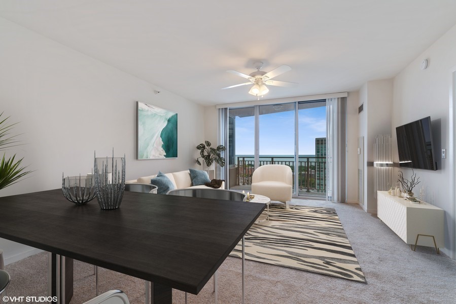 807 Davis Street, Unit 1710 Evanston, IL 60201 - Photo 3 of 21 a view of a dining room with furniture