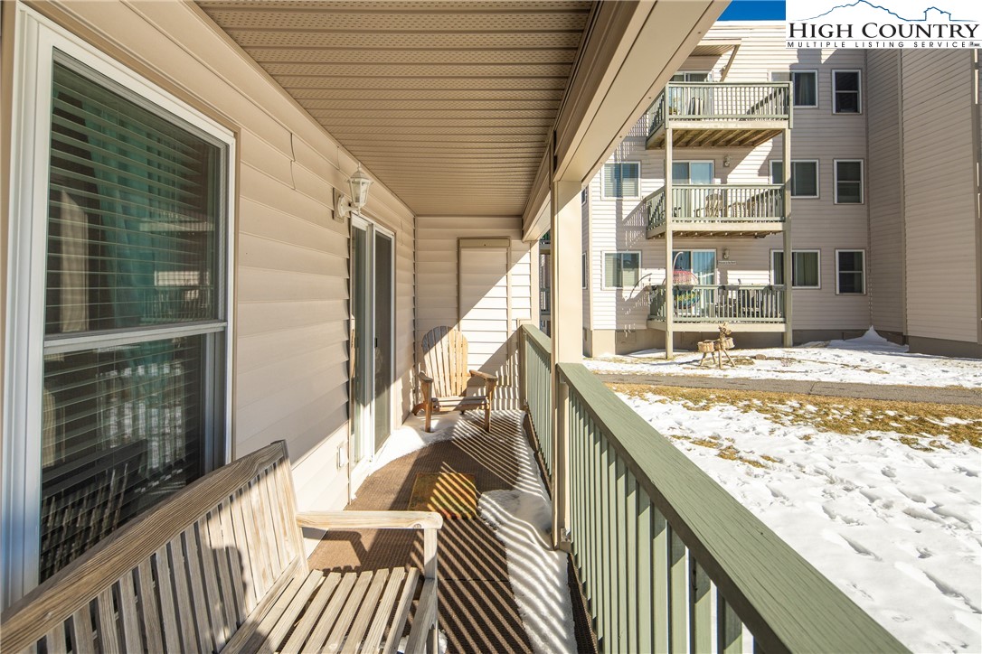 301 Pinnacle Inn Road, Unit 2101 Beech Mountain, NC 28604 - Photo 8 of 50 a view of balcony with wooden floor