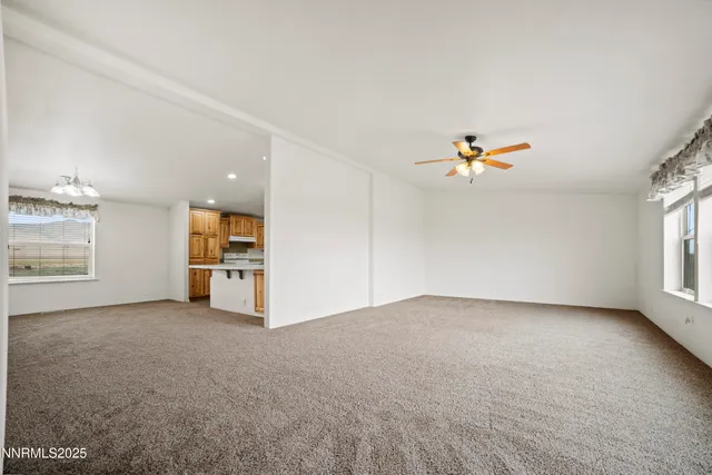 a view of a livingroom with a window