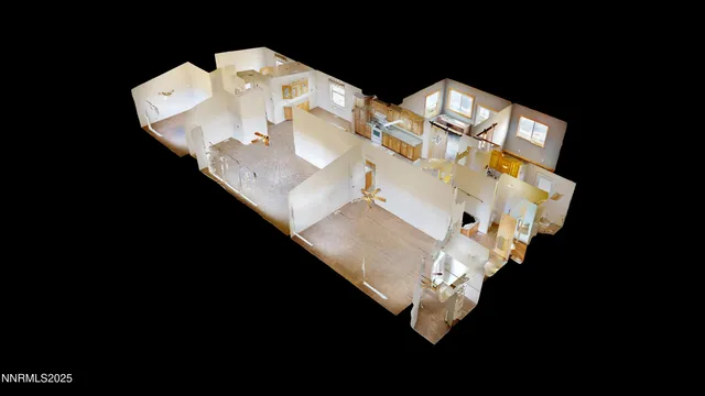 a stone house with a outdoor space