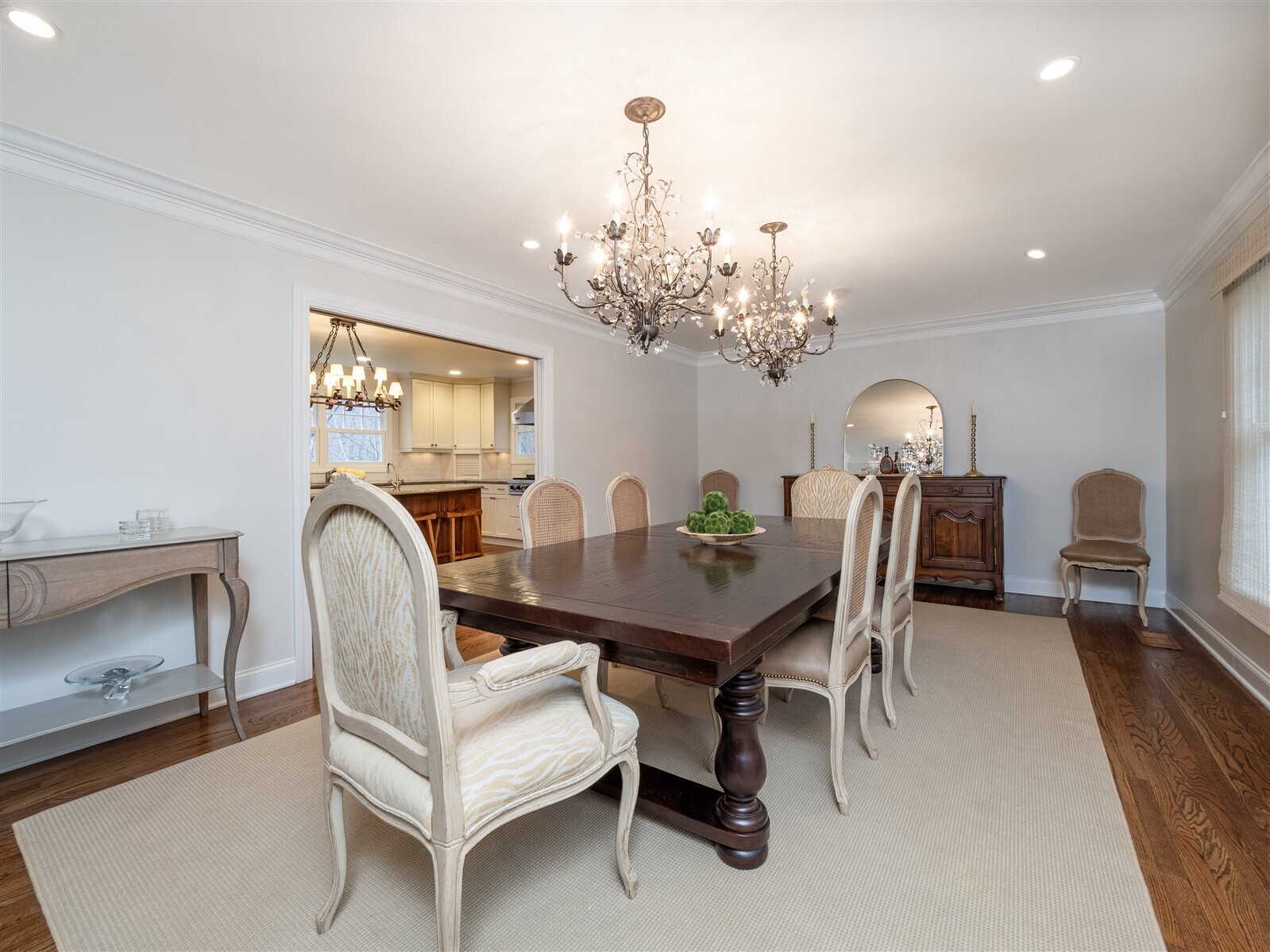 30 Wild Duck Road Wilton, CT 06897 - Photo 10 of 40 a view of a dining room with furniture and chandelier