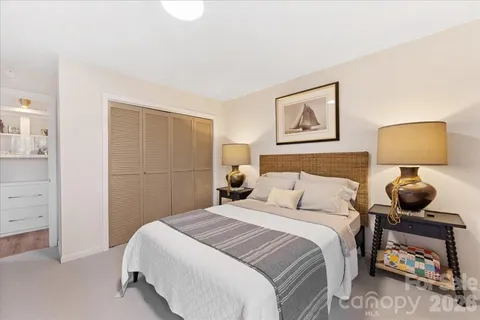 a room with a table and chairs