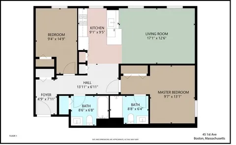 $795,000 | 45 1st Avenue, Unit 110, Boston, MA 02129