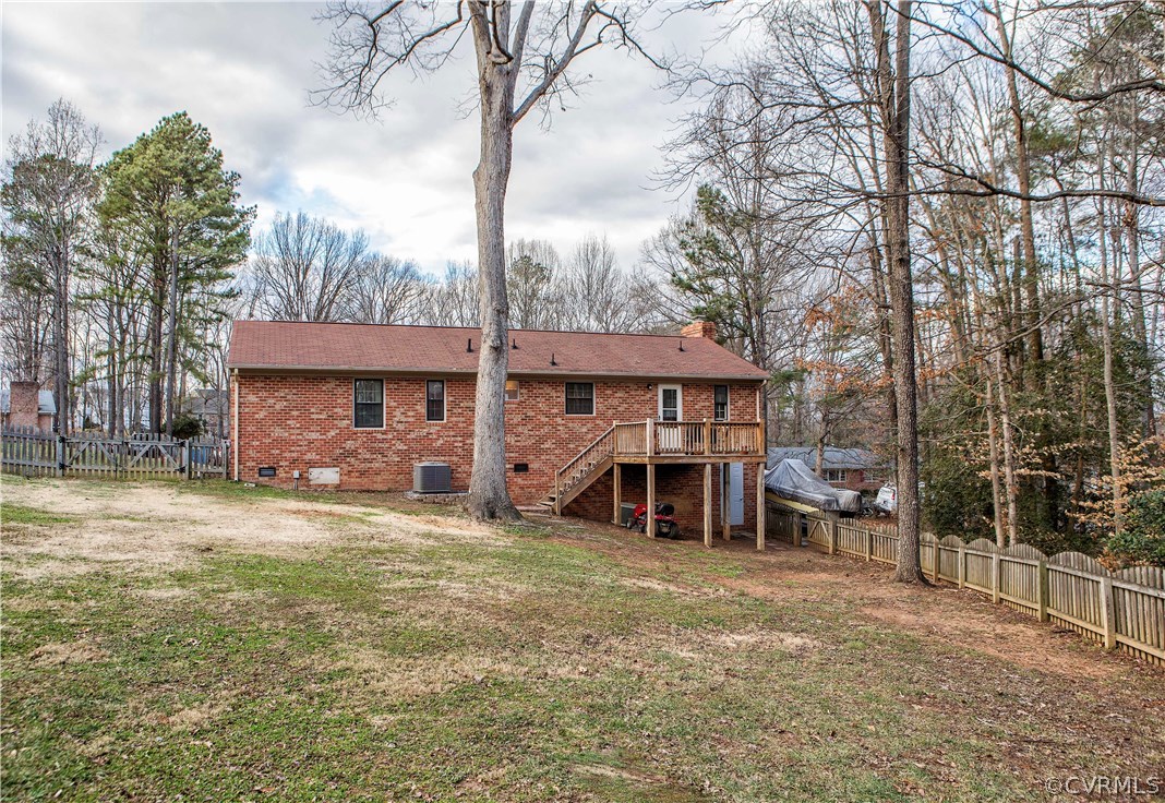 2721 Clintwood Road Midlothian, VA 23112 - Photo 4 of 26 Rear Elevation | Fully Fenced Yard | Back Deck w/S