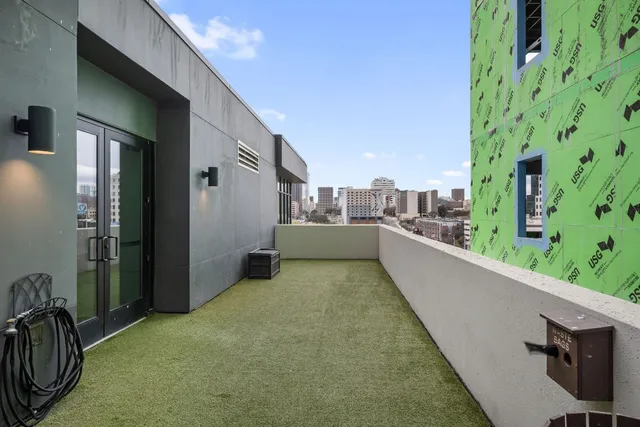 a front view of a building