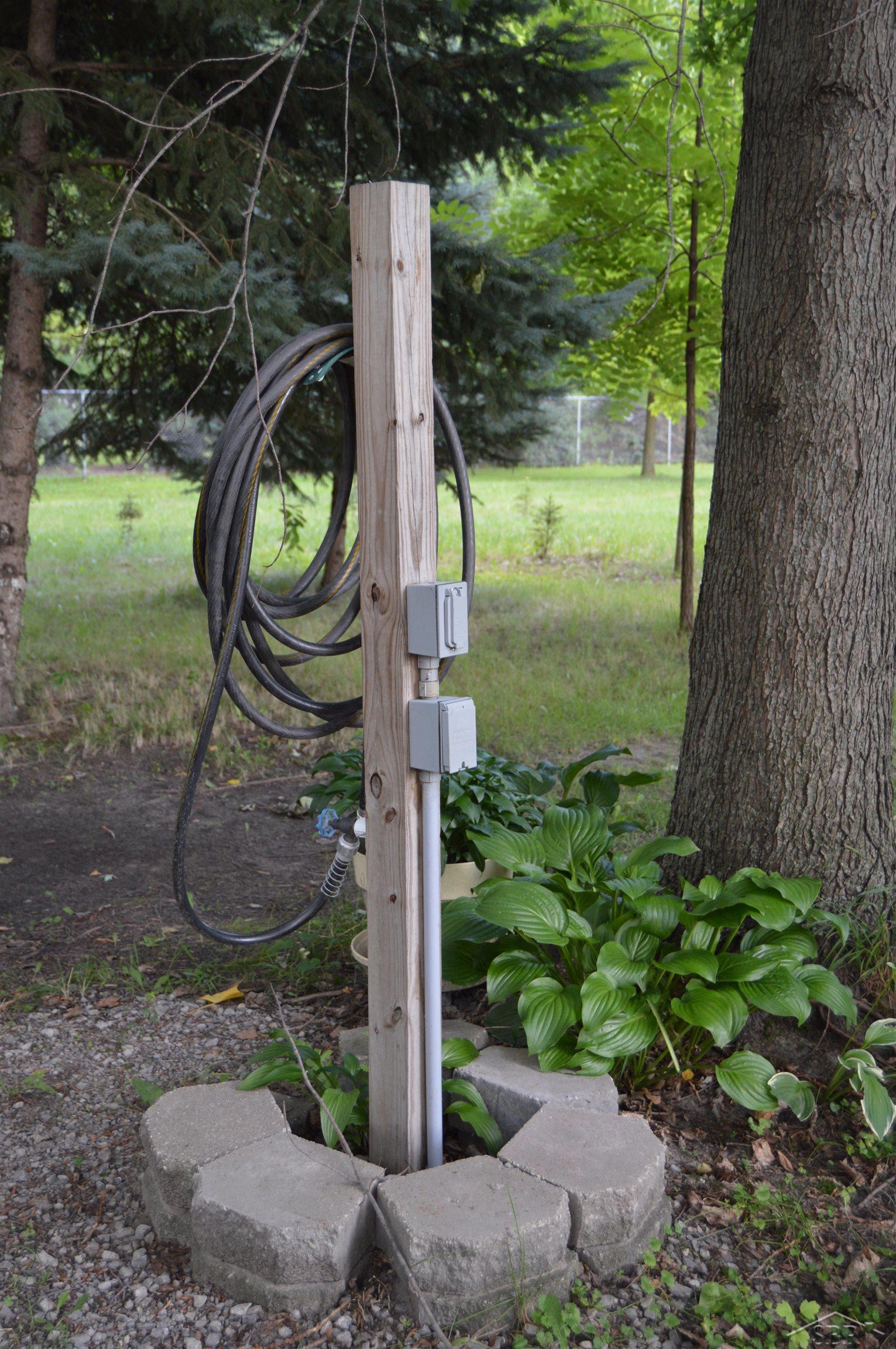 6150 Becker Road Saginaw, MI 48601 - Photo 22 of 32 Water and Electrical near firepit