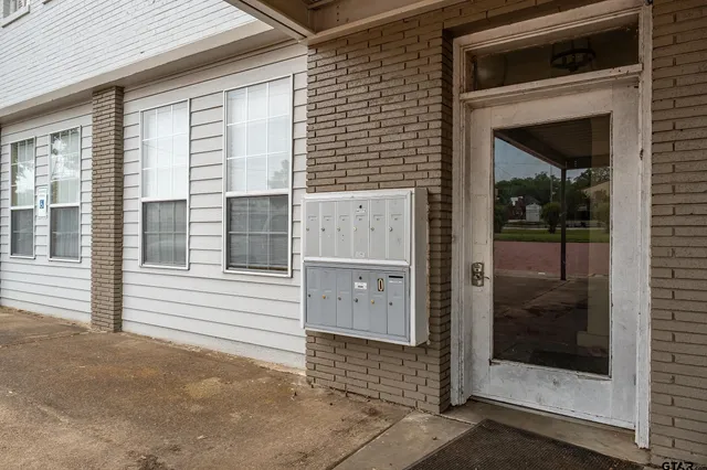 a view of a entryway of the house