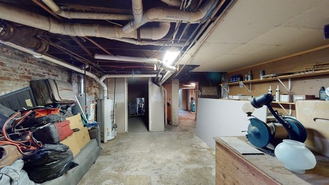 a view of storage and utility room