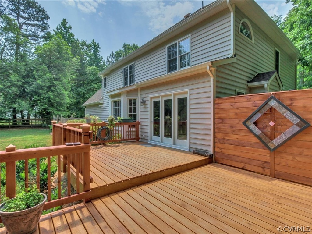 13110 Carters Way Road Chesterfield, VA 23838 - Photo 28 of 31 a view of a house with backyard wooden floor and outdoor seating